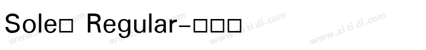 Soleá Regular字体转换